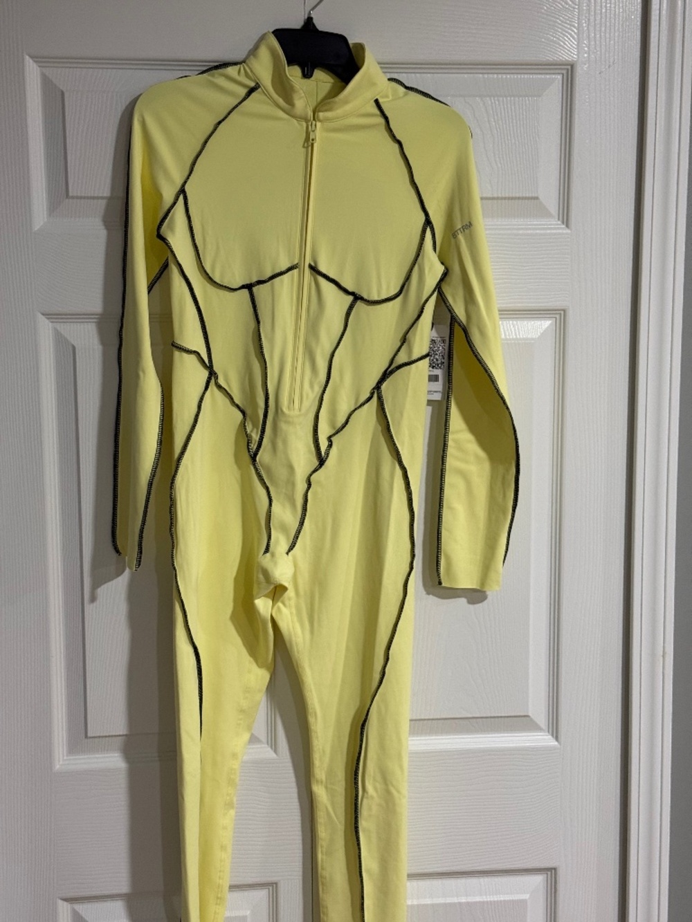Betterme Canary yellow back out jumpsuit